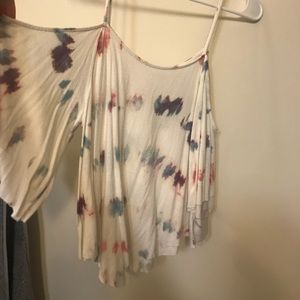 American Eagle Tie-Dye off the shoulder top